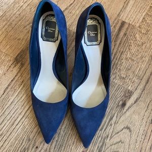 Dior Blue Suede Stilleto size 40.5